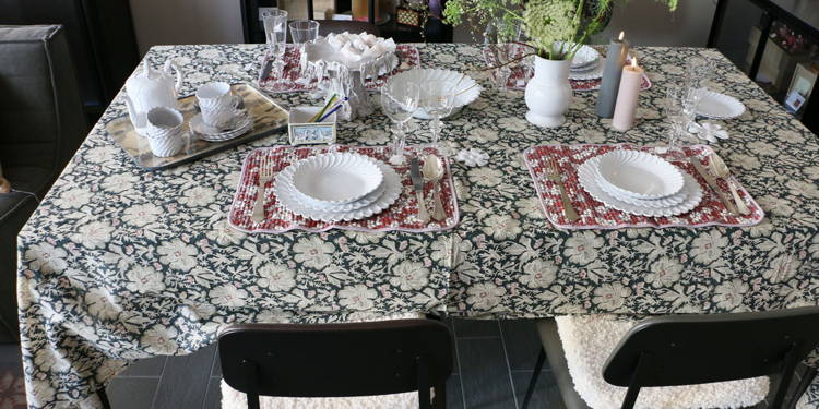 テーブルクロス – – Blanc de Juillet