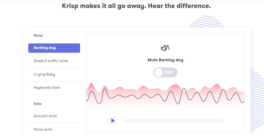 Krisp product / service