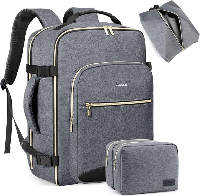 Amazon.com: LOVEVOOK Travel Backpack for Women Men as Personal Item Flight Approved, 40L Luggage Car