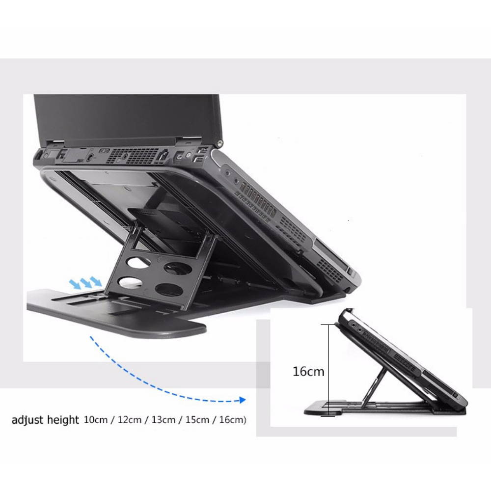 Laptop riser stand for computer monitor height