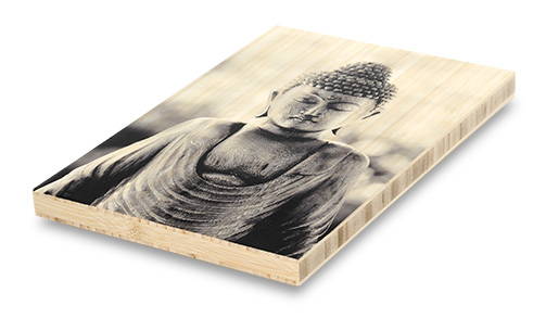 Direct print on raw bamboo