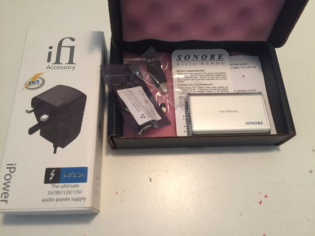 Sonore MicroRendu V1.3 with iFi iPower PS