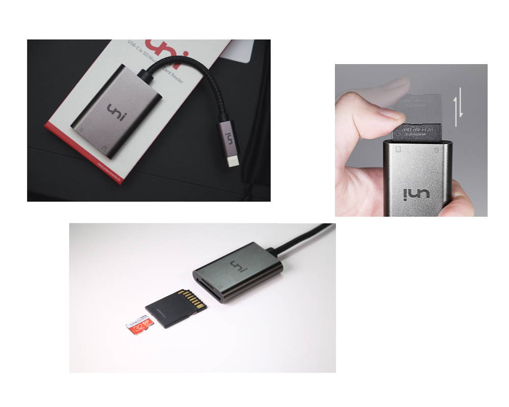 SD Card Reader, USB C Memory Card Reader / Adapter uni