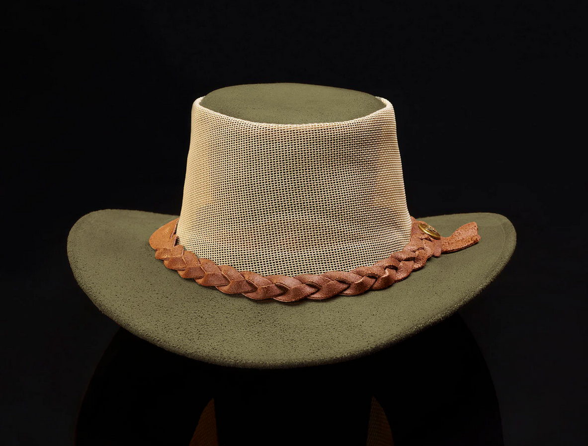 Outback Canvas Mesh Hat Classic Olive - Image 2
