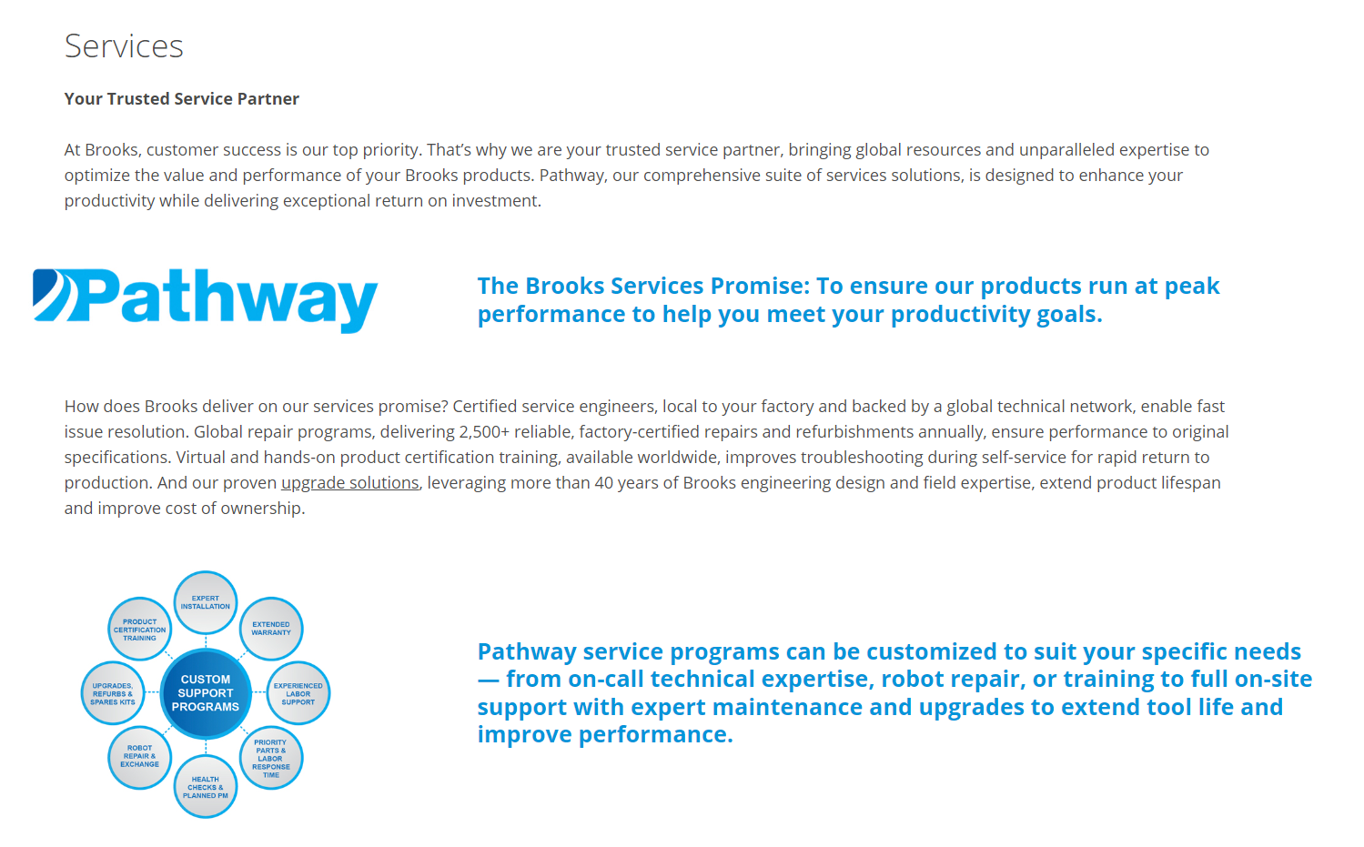 Brooks Automation product / service