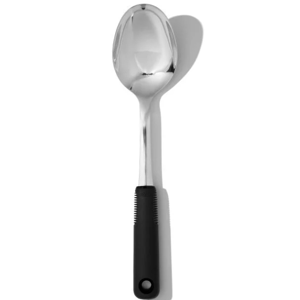 Stainless steel serving spoon