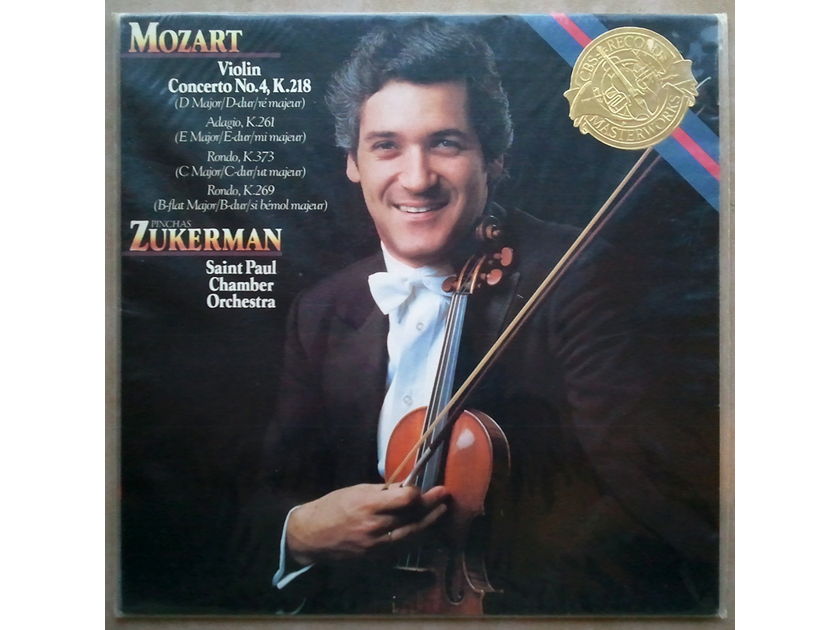 Sealed CBS | ZUKERMAN/MOZART - Violin Concerto No. 4 K. 218