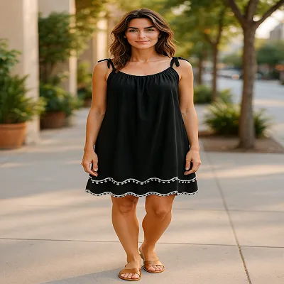 Mini Dress Kaftan - Plus Size 