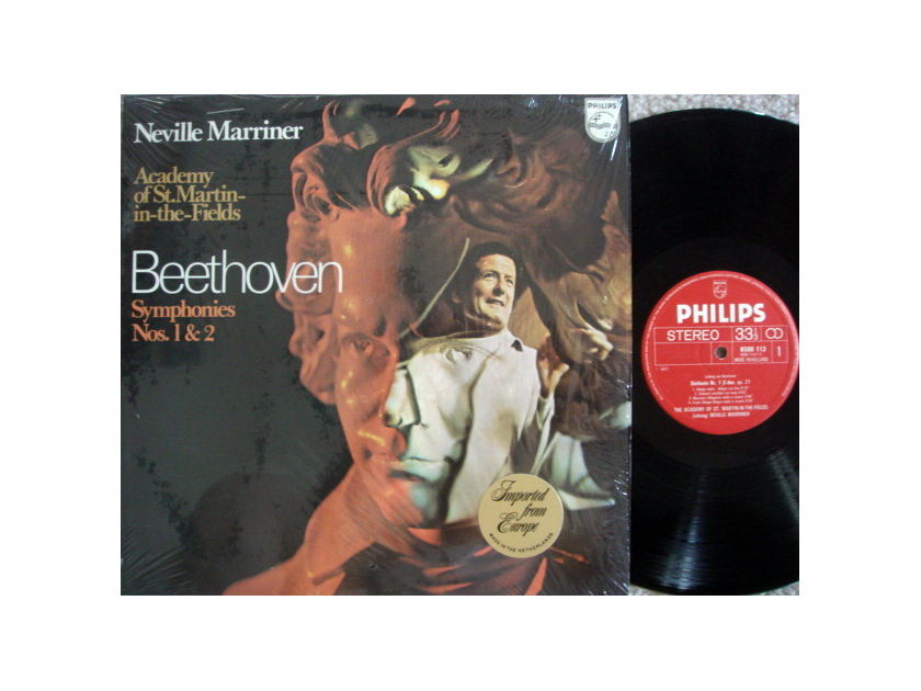 Philips / MARRINER, - Beethoven Symphonies No.1 & 2,  MINT!