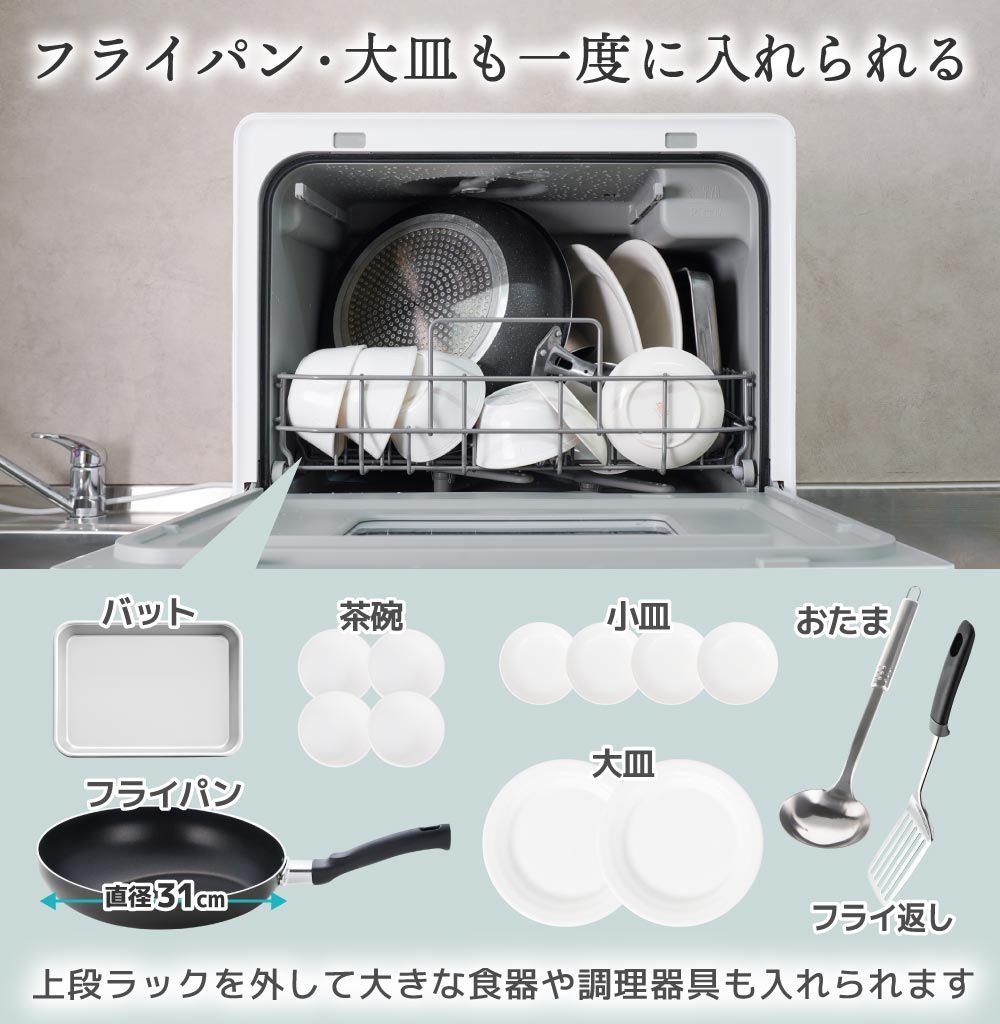 フライパンも入る