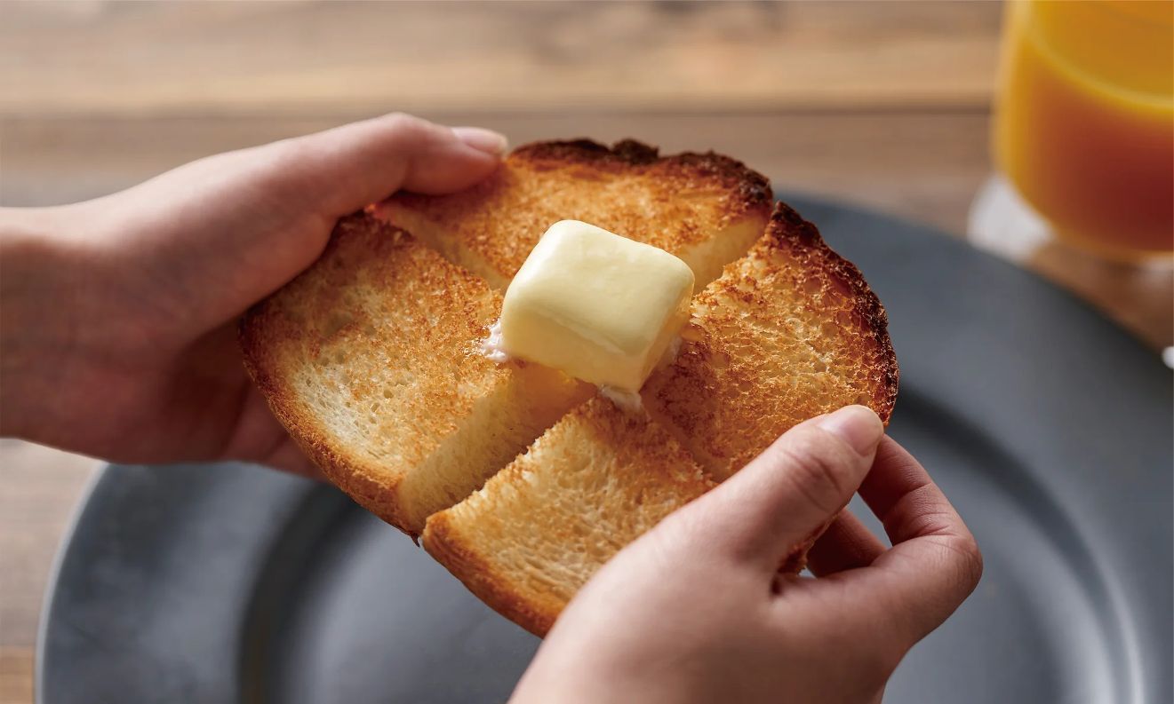 一度に食べきれなくても、トーストしておいしい。「トースト用食パンメニュー」