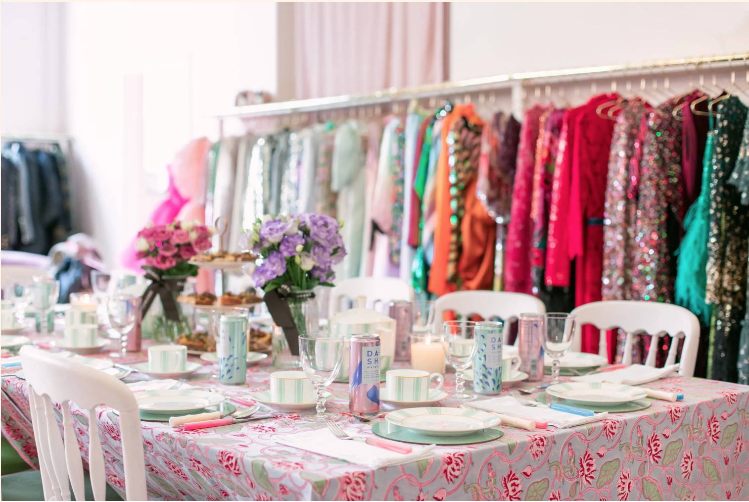 Breakfast tablescape by LAY at HURR rentable fashion store