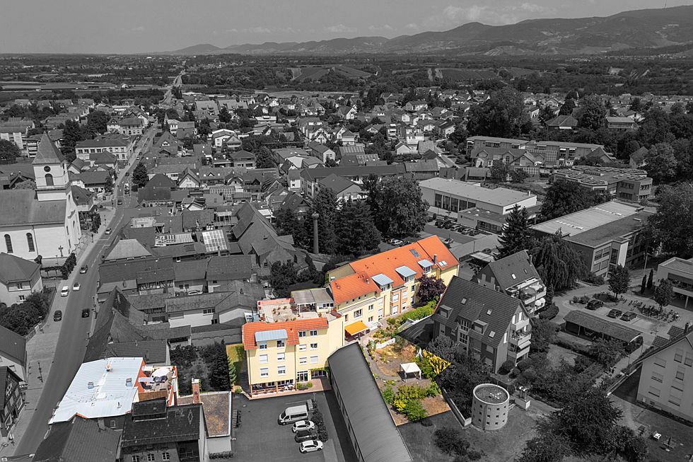  Freiburg
- Luftbild mit Fokus