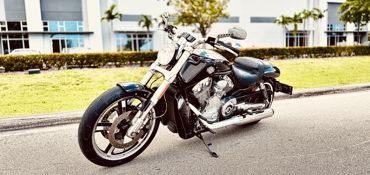 2013 HARLEY-DAVIDSON VRSCF V-ROD MUSCLE (VIVID BLACK) motorcycle for rent near Hollywood, FL