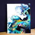 COLOR SPLIT Dutch Pour Acrylic Pouring by Olga Soby