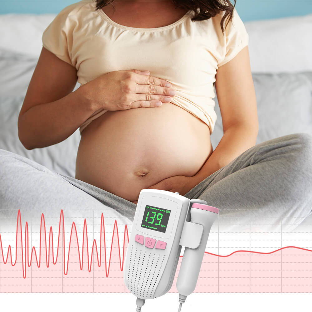 Doppler cardíaco fetal inteligente: registre y comparta los latidos del  corazón del bebé a través de una aplicación en casa - Wellue