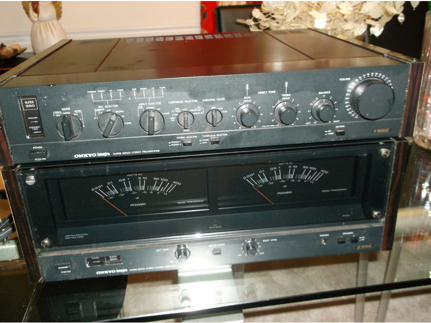 Onkyo M-506RS P-306RS Super Servo Stereo Power & Pre Amp