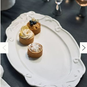 Benedita Bow Ceramic Stoneware Platter