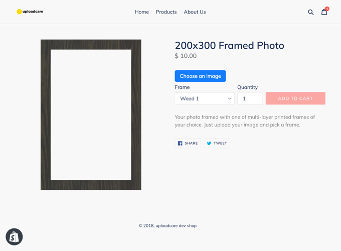 Shopify product page