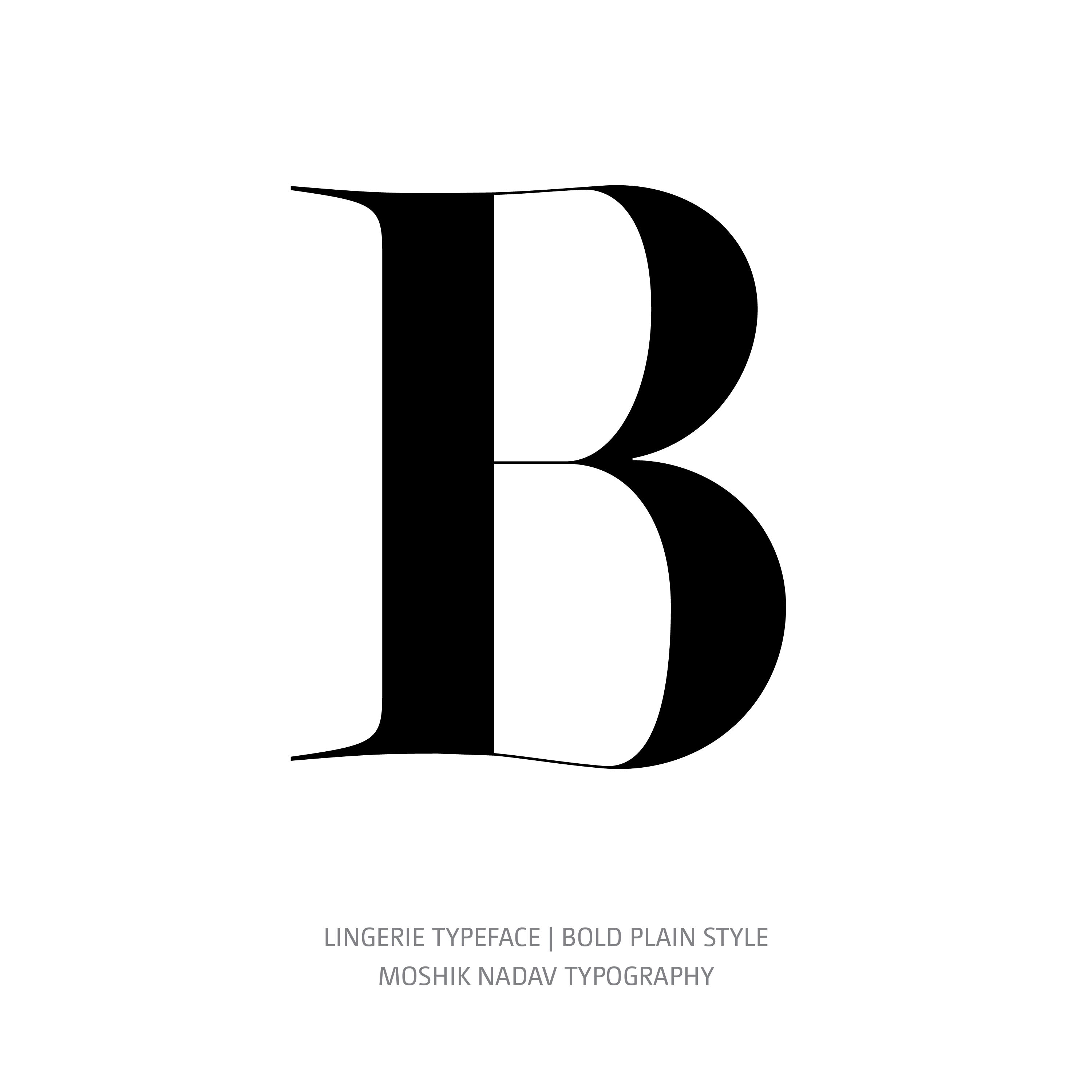 Lingerie Typeface Bold Plain B