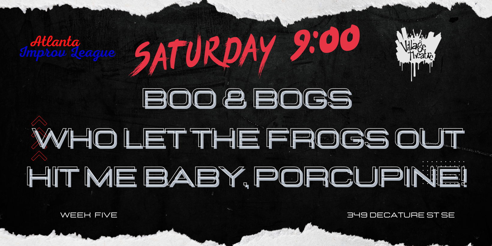 AIL Week 4: Boo & Bogs; Who Let the Frogs Out; Hit Me Baby, Porcupine! promotional image