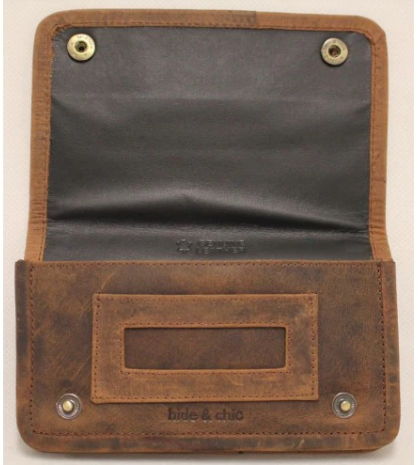 Full Grain Cow Hide Hunter Vintage Leather Tobacco Pouch. Style: 12033 Hide & Chic - Image 10