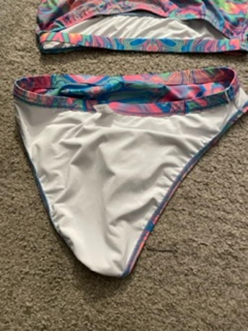 iHeartRaves Recycled Fabric Melted Marble set (Top: 1X, Bottoms: 2X)