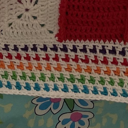 Pattern: Crocheted woven blanket