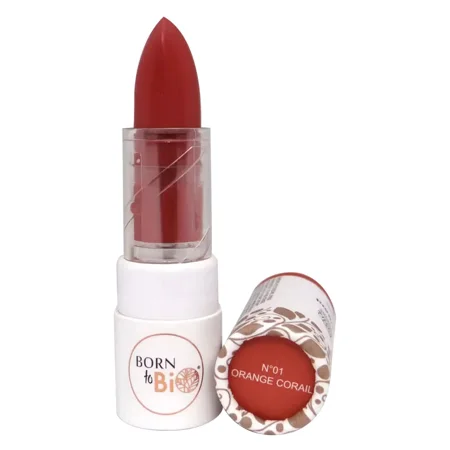 Rouge à Lèvres Brillant Bio - N° 1 Orange Corail