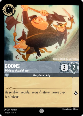 Goons card from Disney's Lorcana: The First Chapter.