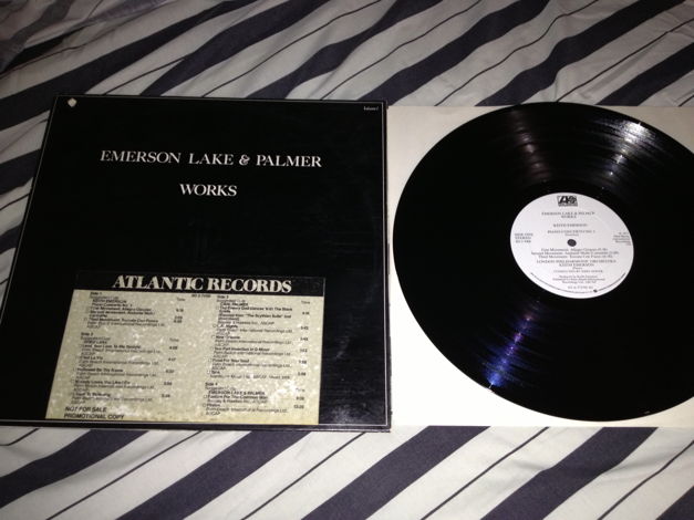 ELP - Works Volume 1 Two LP Promo NM Atlantic Records L...