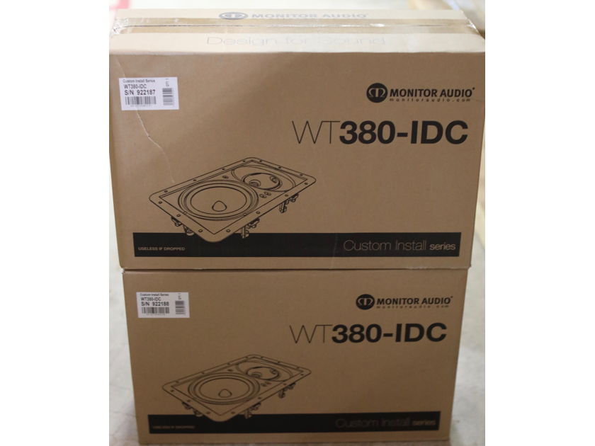 Monitor Audio  WT380-IDC "Trimless 300" Series 3-way in-wall  Speakers(PAIR) NEW w Free Shipping