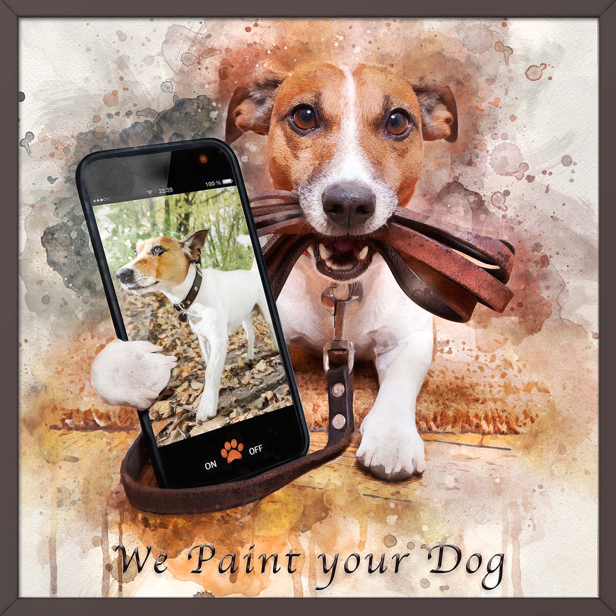Personalized Gifts for Dog Lovers - Paint Your Dog on Canvas - Dog Portraits from FromPicToArt