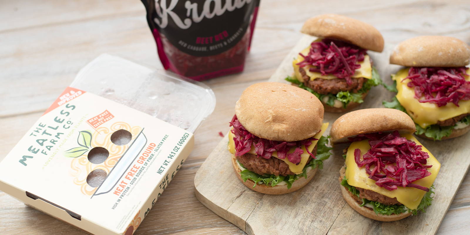 Meatless Farms and Cleveland Kraut sauerkraut come together for a tasty, plant-based Labor Day meal.