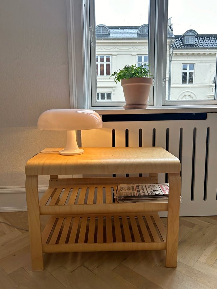 Vintage 1999 Ikea Kantra Table Shoe Bench Aalto Style Bentwood now with Added Pics thumbnail