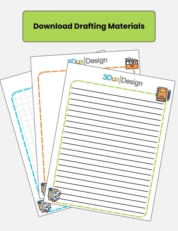 3duxdesign drafting material downloadable workbook for students
