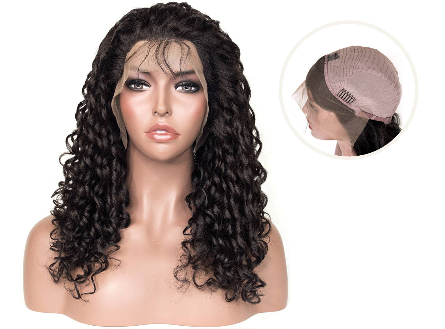 Avera Hair - Curly Lace Front Water Wave Wig