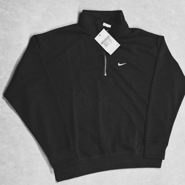 Black Nike Sweatshirt with Collar & Half Ziper