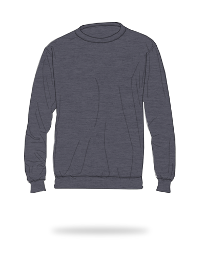 Dark heather adult fit cotton fleece crewneck sweatshirt sj clothing manila philippines