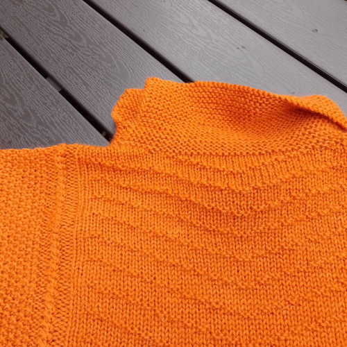 ASTRIDE, a guernsey in a textured pattern for ladies