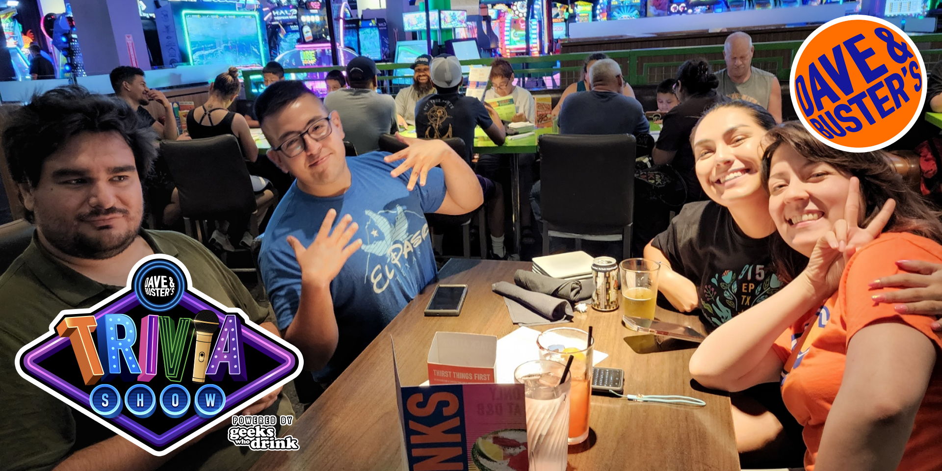 Geeks Who Drink Trivia Night at Dave and Buster's - El Paso promotional image