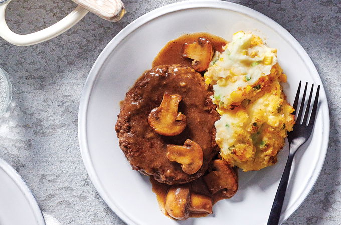 Hamburger Steak with Mushrooms