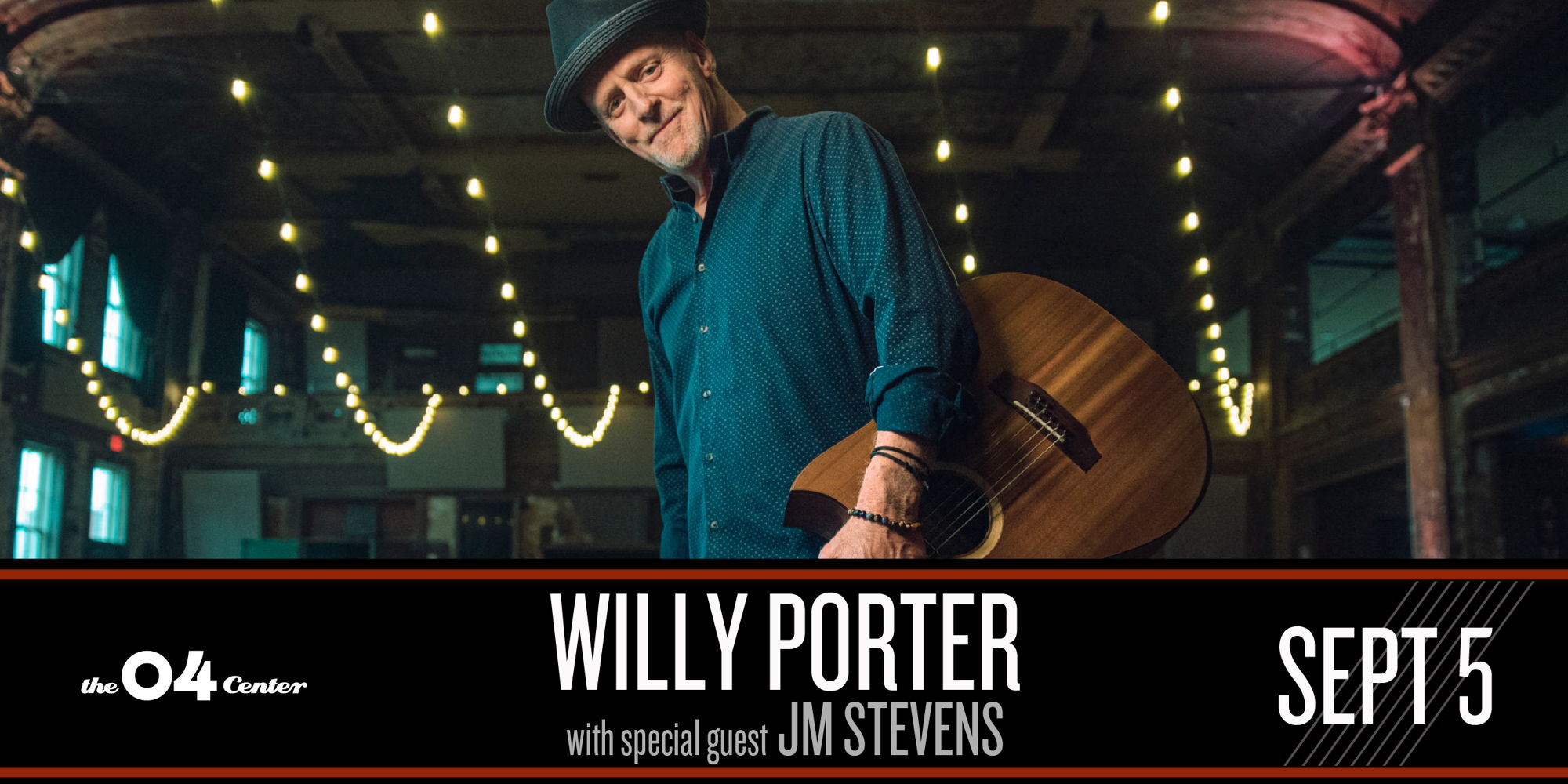Willy Porter with special guest JM Stevens promotional image