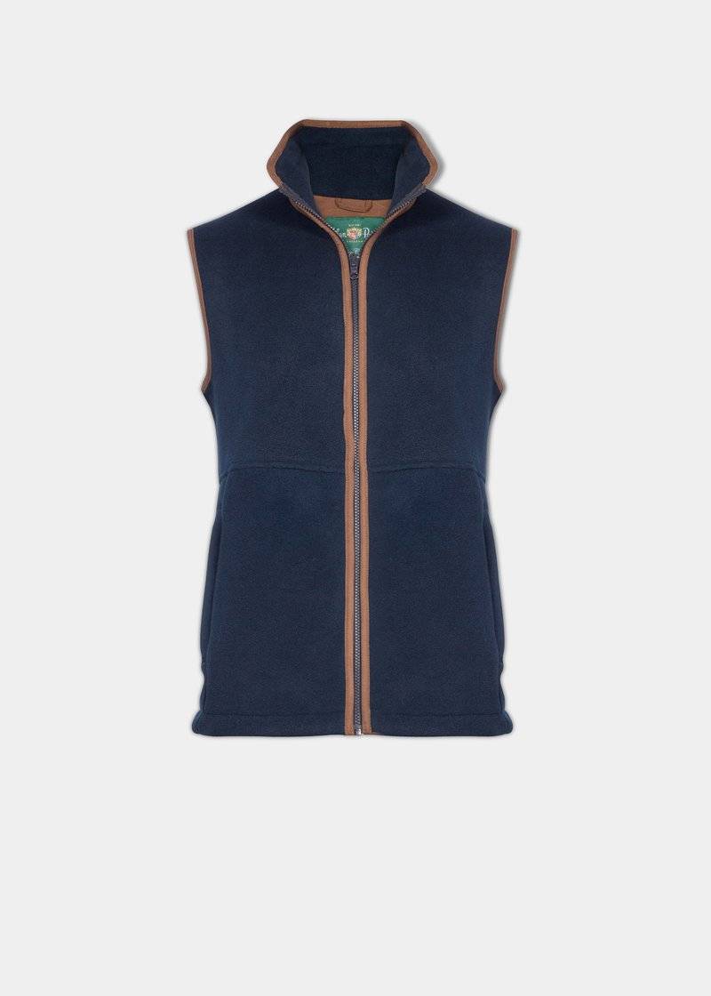 AYLSHAM CHILDREN'S FLEECE WAISTCOAT IN NAVY