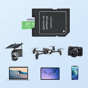 Xega 64G/128G Memory Card, UHS-I Flash SD Card, High Speed