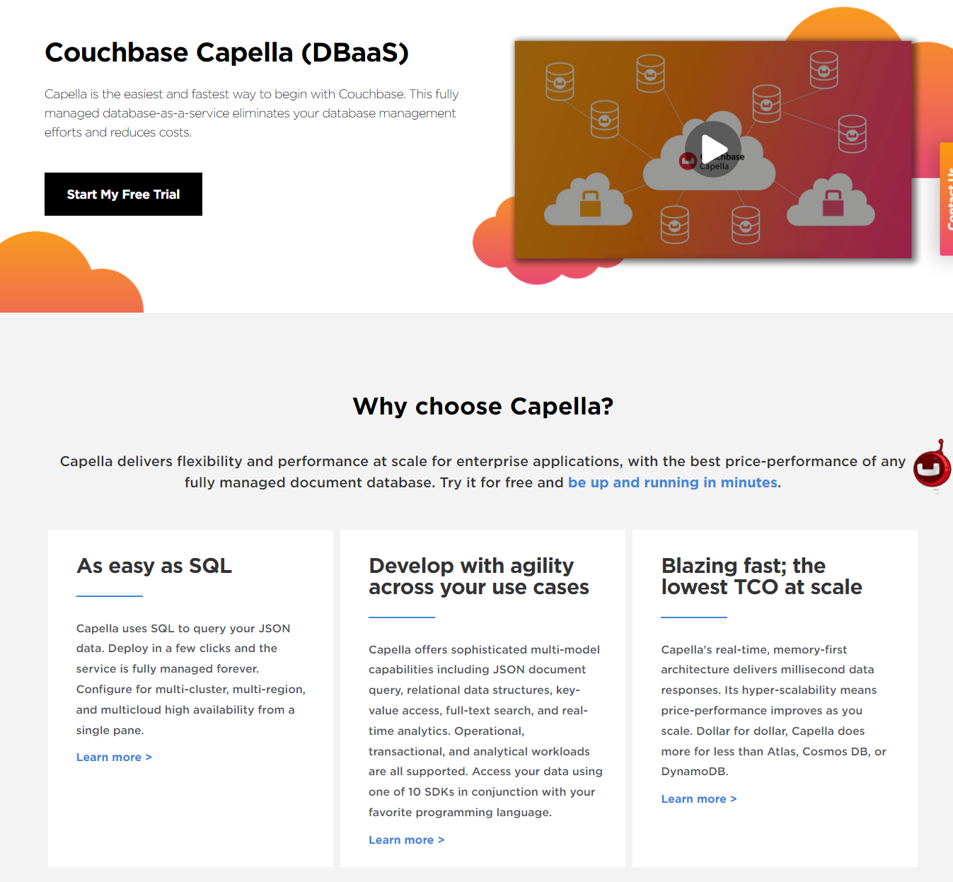 Couchbase product / service