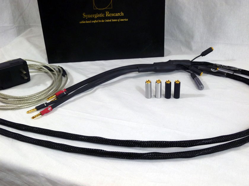 Synergistic Research Element Copper Speaker Cable 8ft. Bananas - trade-in in excellent condition