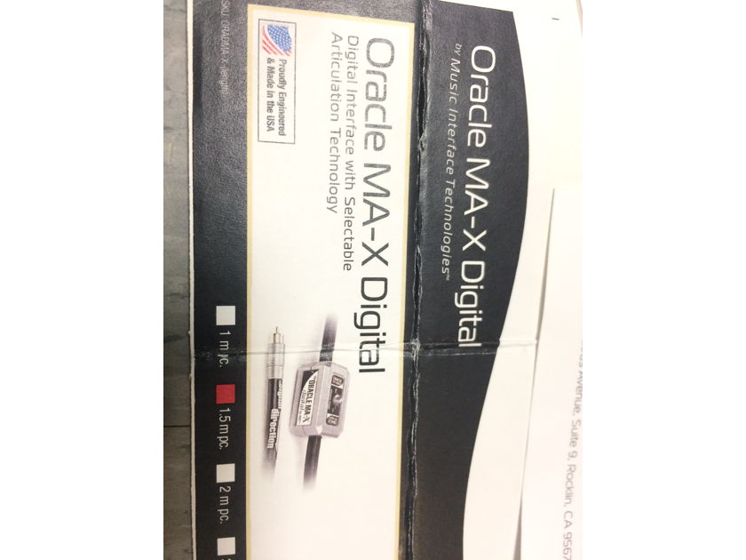 MIT Oracle MA-X Digital SPDIF Interface/ Interconnect 1.5M(5ft)-FREE SHIP!