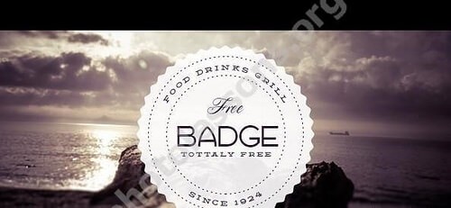 Ретро-штамп в PSD для Фотошоп