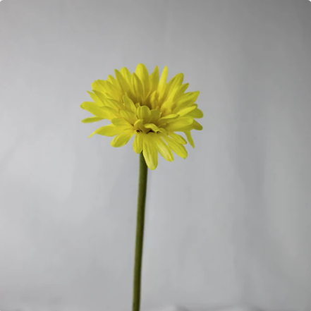 Yellow Real Touch Gerbera - Realistic Artificial Flowers - Image 2